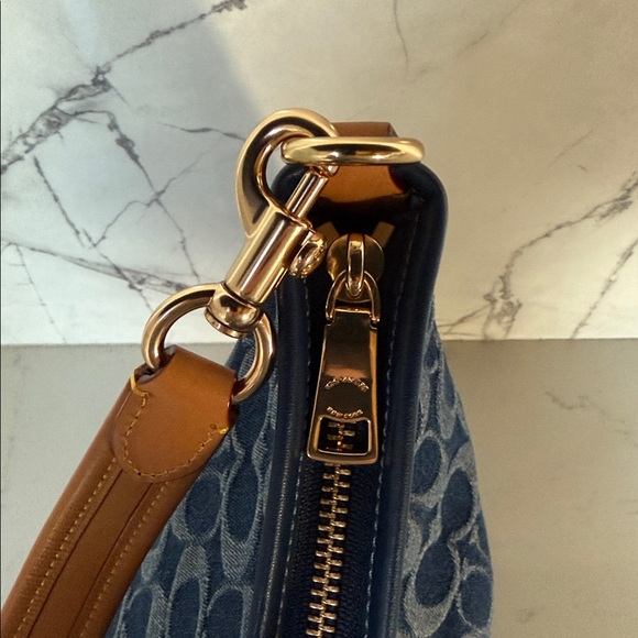 Coach Denim Laurel Shoulder Bag - Picture 5 of 14